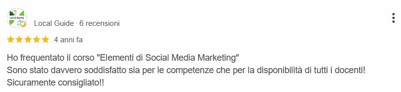 Recensione corso Elementi di Social Media Marketing