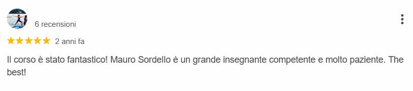 Recensione corso Social Media Marketing Mauro Sordello insegnante competente e paziente