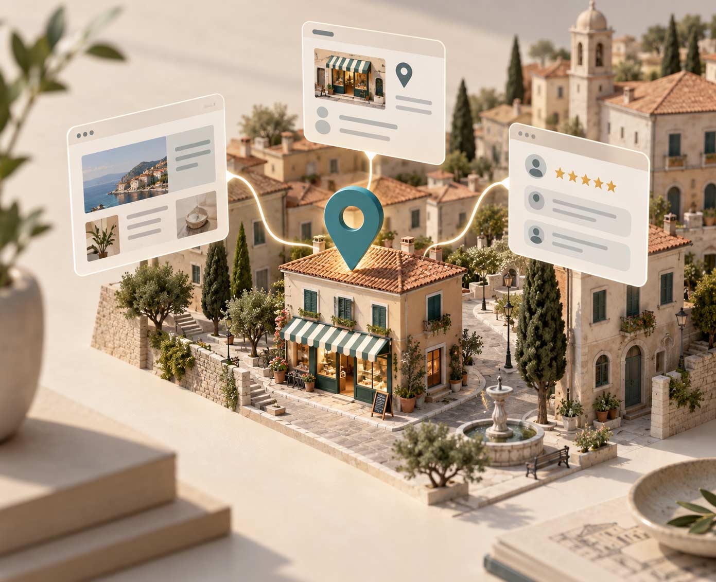 Presenza delle attività locali su Google Maps e ricerca con intelligenza artificiale