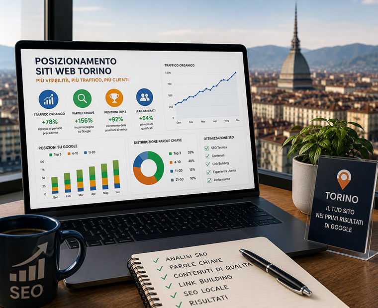 Posizionamento siti web Torino e posizionamento SEO su Google